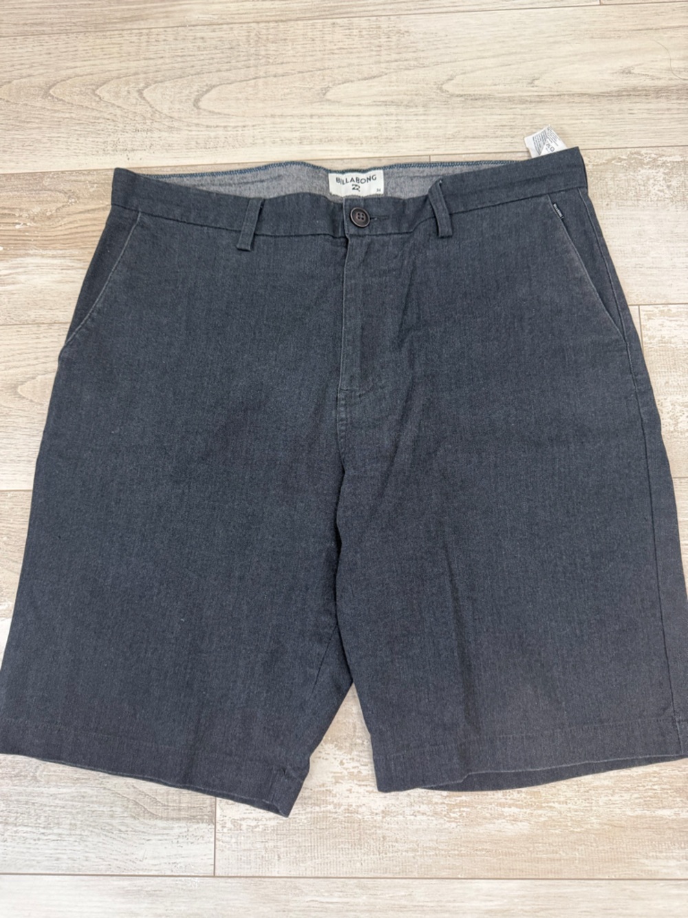 Billabong Men's Stretch Chino Walkshorts Size 34 Dark Charcoal EUC